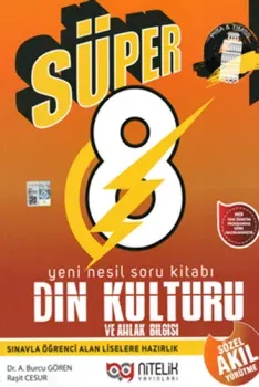 Nitelik 8. Sınıf Süper Din Kültürü ve Ahlak Bilgisi Yeni Nesil Soru Kitabı