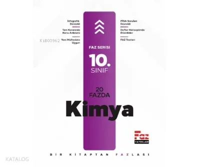 10. Sınıf 20 Fazda Kimya