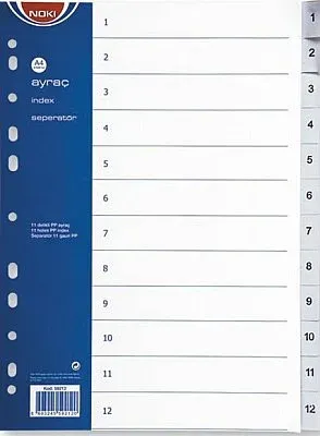 NOKİ AYRAÇ  1-12 RAKAM