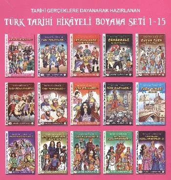 Hikayeli Boyama Kitapları Seti (1-15)