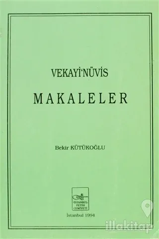 Vekayi'nüvis Makaleler