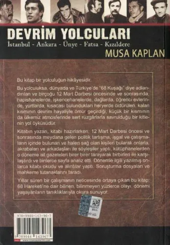Devrim Yolcuları İstanbul-Ankara-Ünye-Fatsa-Kızıldereik Musa Kaplan Oz