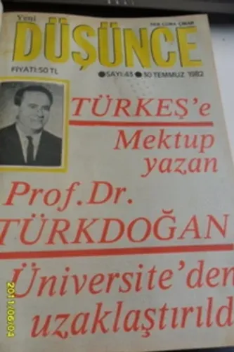 Yeni Düşünce Dergisi (1982 Ciltli) 3. Cilt Yeni Düşünce Dergisi (1982 Ciltli) 3. Cilt