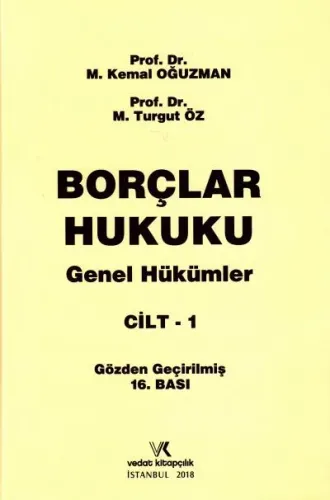 Borçlar Hukuku Genel Hükümler Cilt -1