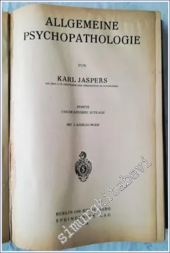 Allgemeine Psychopathologie - 1948