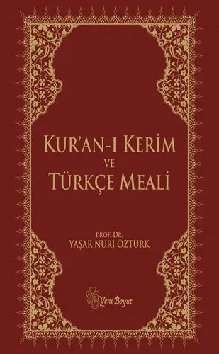 Kuran-ı Kerim Metinli Kırmızı  Türkçe Meali (Cep Boy)