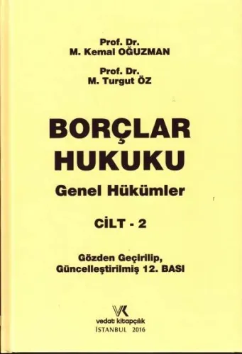 Borçlar Hukuku Genel Hükümler Cilt 2
