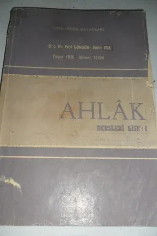 Ahlak Dersleri Lise I