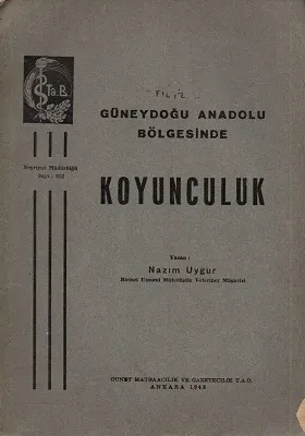 Güneydoğu Anadolu Bölgesinde Koyunculuk - İkinci El Kitap