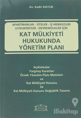 Kat Mülkiyeti Hukukunda Yönetim Planı