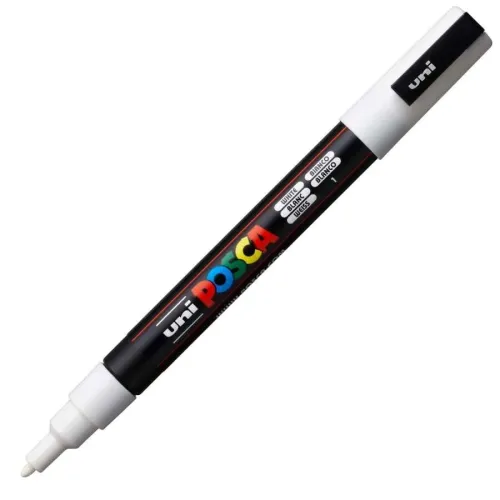 UNİ POSTER MARKÖRÜ POSCA PC-3M 0.9-1.3 BEYAZ