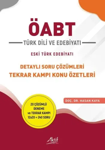 ÖABT Türk Dili ve Edebiyatı - Eski Türk Edebiyatı - Detaylı Soru Çözüm