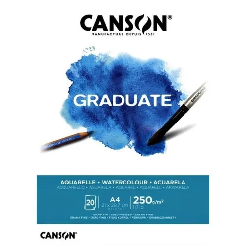CANSON GRADUATE A4 250GR Suluboya Defteri