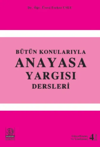 Anayasa Yargısı Dersleri