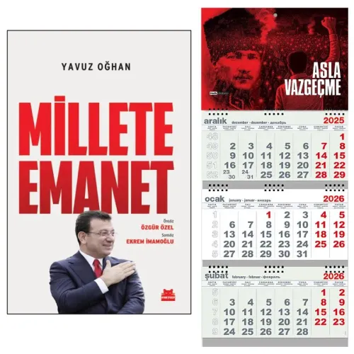 Millete Emanet ve Gemici Duvar Takvimi-AV