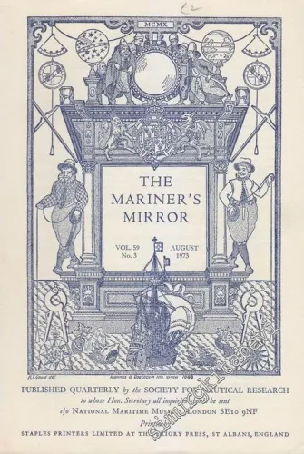 The Mariner's Mirror - No: 3  Vol: 59     August