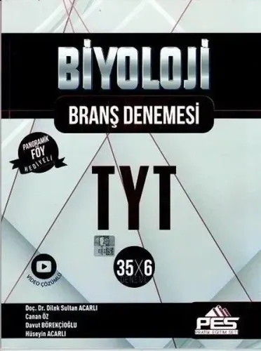 PES Yayınları TYT Biyoloji 35 x 6 Branş Denemesi