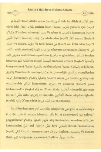 Risalei Halidiyye Risalei kudsiyye Eyyühel Veled Mevlana Halidi Bağdad
