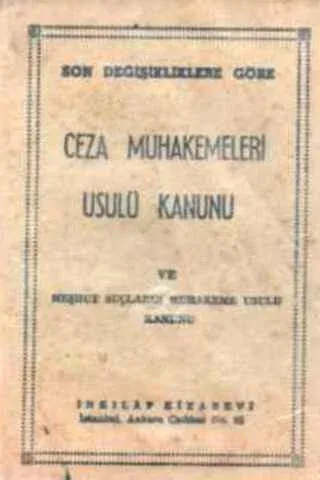 Ceza Muhakemeleri Usulü Kanunu