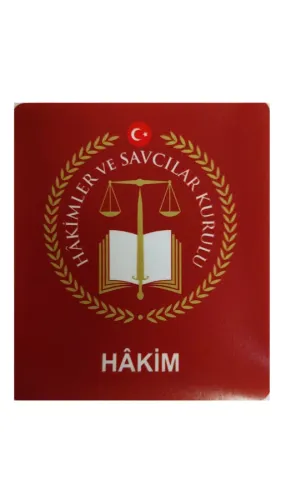 Hakim ARAÇ STCİKER Bordo Renk - Karpix Deri Ürünleri
