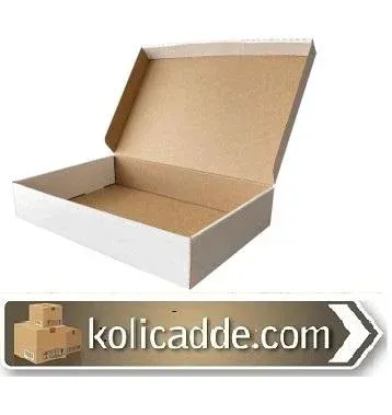 Kilitli Beyaz Kutu 32x22x6 cm
