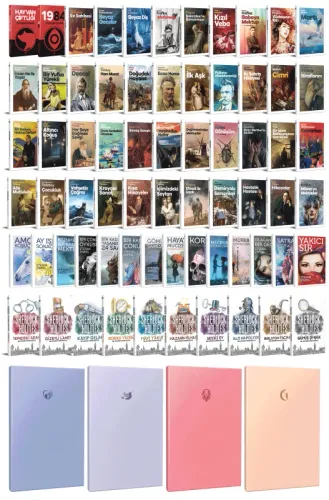 78 Dünya Klasiği ve Pastel Çizgisiz Defter Seti -1 - Halkkitabevi