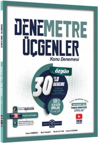 Orijinal Yayınları TYT Üçgenler Denemetre 30'lu Konu Denemesi