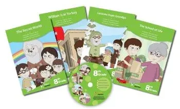 8. Sınıf İngilizce Hikaye Seti (4 Kitap + 1 CD)