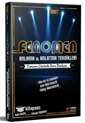 Rektör ÖABT Fenomen Anlama ve Anlatma Teknikleri Tamamı Çözümlü Soru Bankası