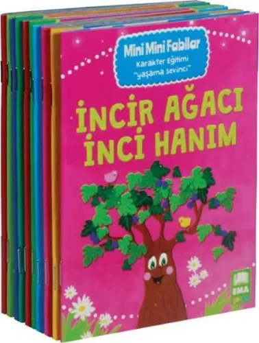 Mini Mini Fabllar Karakter Geliştiren Masallar; (10 Kitap,1. ve 2. Sınıflar İçin)