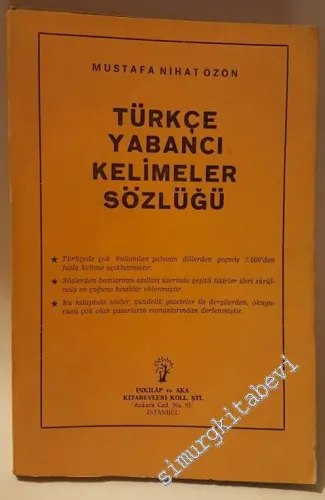 Türkçe Yabancı Kelimeler Sözlüğü -        1962