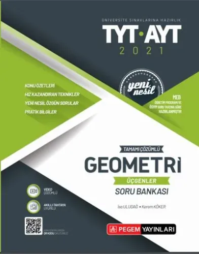 Pegem TYT-AYT Geometri (Üçgenler) Soru Bankası 2021-YENİ