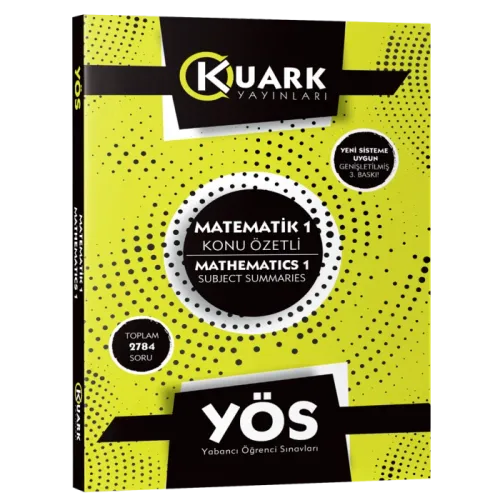 Kuark YÖS Matematik 1 Konu Özetli Soru Bankası
