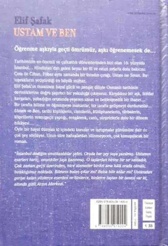 Ustam ve Ben (Ciltli) Elif Şafak Doğan Kitap