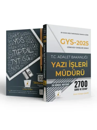 GYS 2025 Adalet Bakanlığı Görevde Yükselme Yazılı Sınavı Yazı İşleri M GYS 2025 Adalet Bakanlığı Görevde Yükselme Yazılı Sınavı Yazı İşleri M