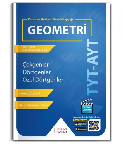 Derece Yayınları TYT AYT Çokgenler Dörtgenler Özel Dörtgenler