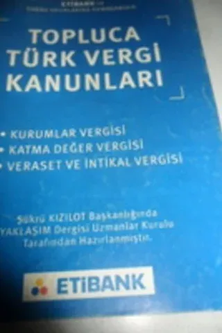 Topluca Türk Vergi Kanunları