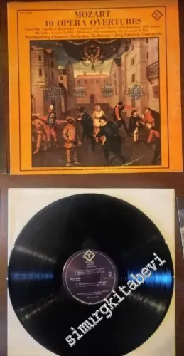 33 LP PLAK VINYL: Mozart, Württemberg Chamber Orchestra, Heilbronn, Jörg Faerber, 10 Opera Overtures -        1977