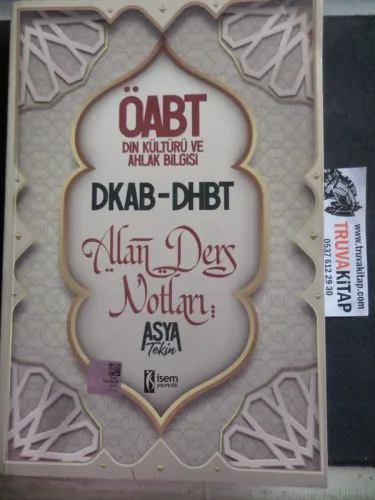 ÖABT DKAB-DHBT Alan Ders Notları