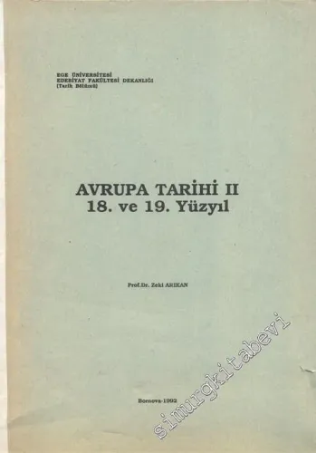 Avrupa Tarihi 2 - 18. ve 19. Yüzyıl -