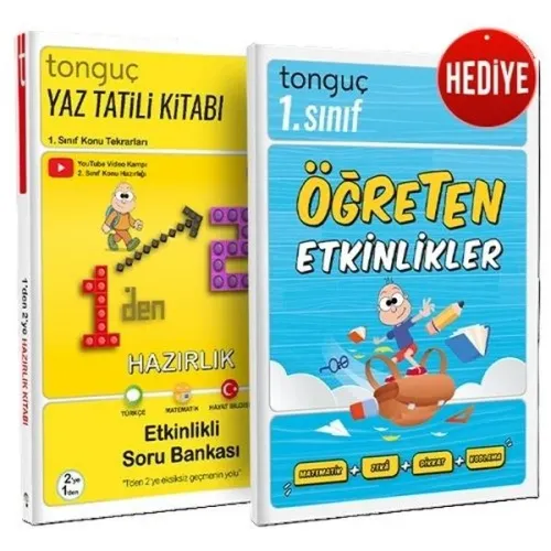 Tonguç Akademi 1. Sınıf 1 den 2 ye Tüm Dersler Hazırlık Kitabı