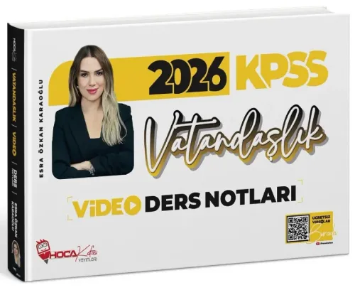 Hoca Kafası Yayınları 2026 KPSS Vatandaşlık Video Ders Notları