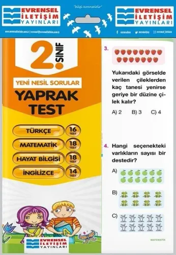 2. Sınıf Tüm Dersler Yaprak Testler 9786057958068 Evrensel İletişim Yayınları