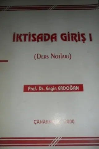 İktisada Giriş I (Ders Notları)