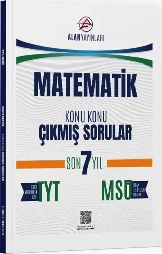 Alan Yayınları TYT MSÜ Matematik Konu Konu Çıkmış Sorular Son 7 Yıl
