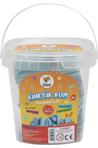 LİNO KİNETİK KUM 500 GR MAVİ KOVA