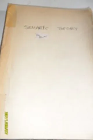 Semantic Theory