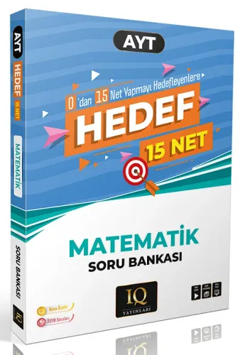 IQ Yayınları Hedef 15 Net AYT Matematik Soru Bankası