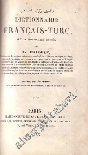 Dictionnaire Français - Turc  -