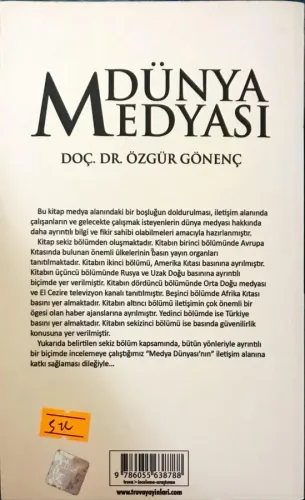 Dünya Medyası Doç. Dr. Özgür Gönenç Truva